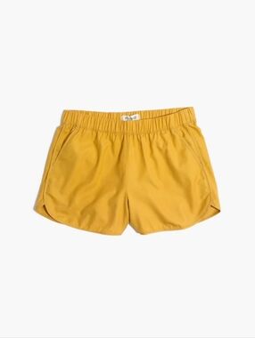 Madewell Dolphin Style Mustard Yellow Elastic Waist Pull On Shorts XS